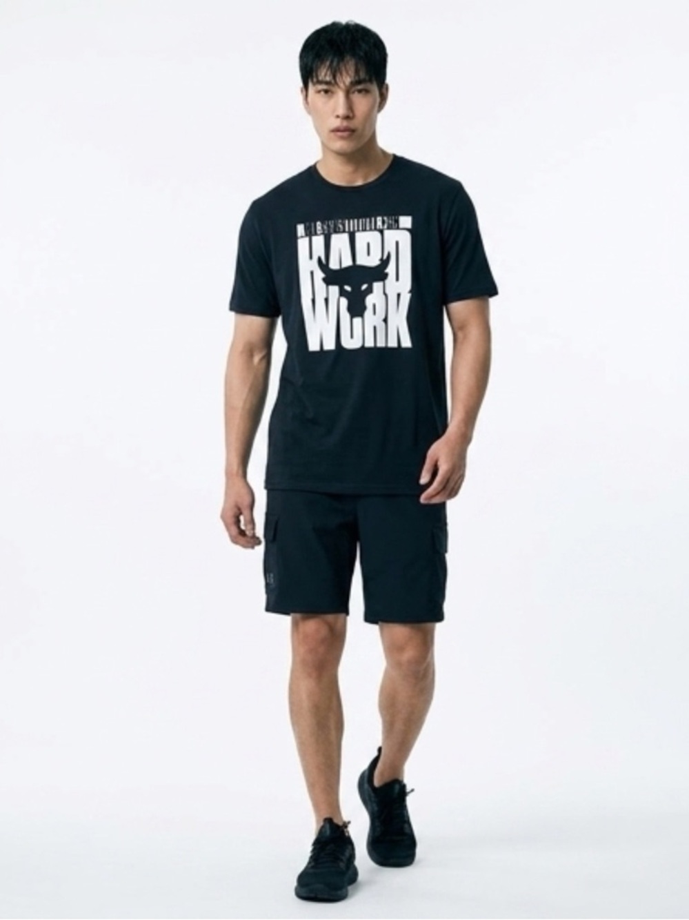 Under Armour Project Rock 'No Substitute For Hard Work' Graphic T-Shirt XL Black